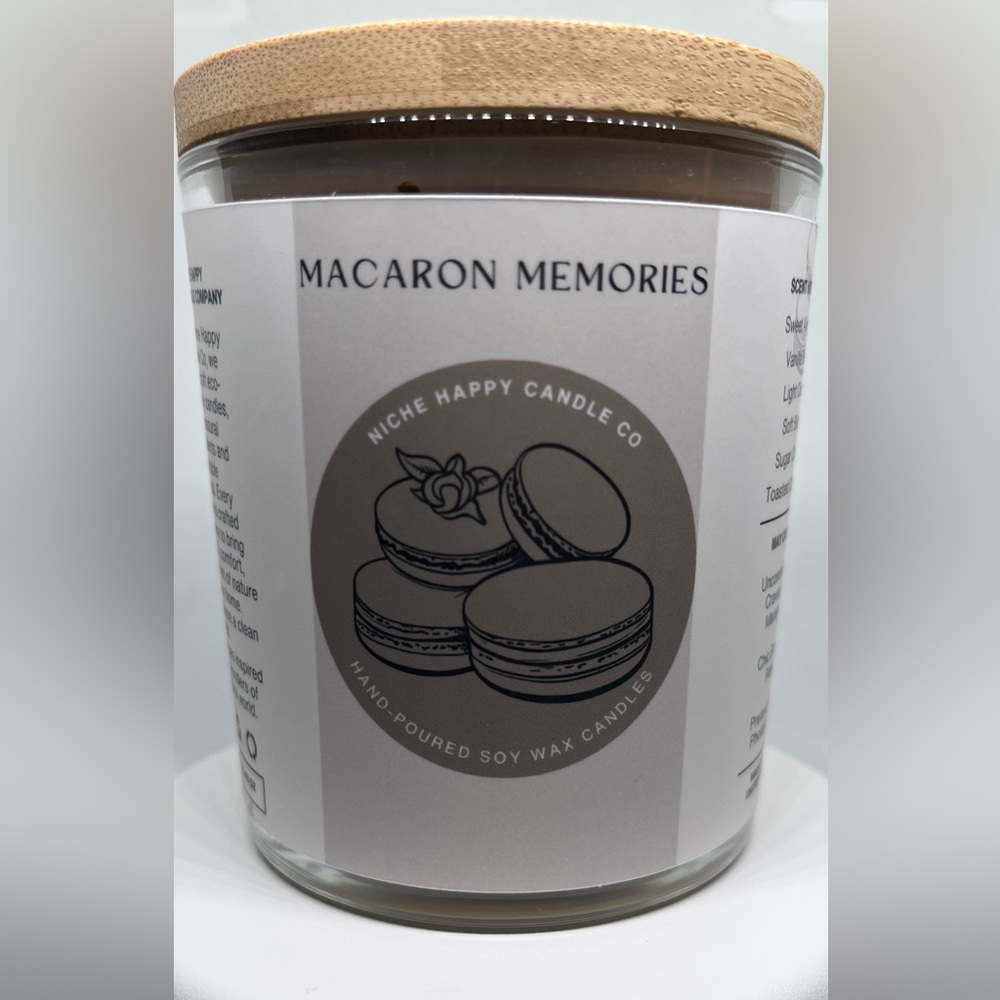 Macaron Memories | 8.45 oz Hand-Poured Soy Wax Jar Candle